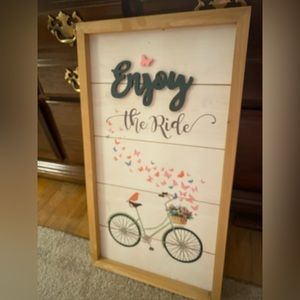 Cute Framed Bicycle Wall Art